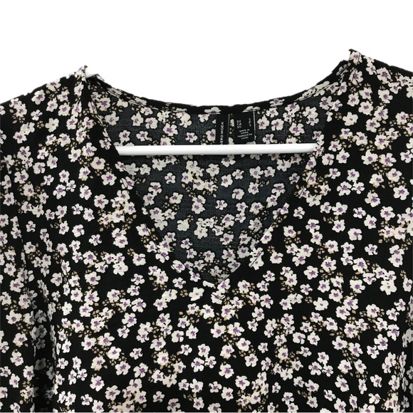 Vero Moda Black Floral Tunic Dress - Picture 3 of 7